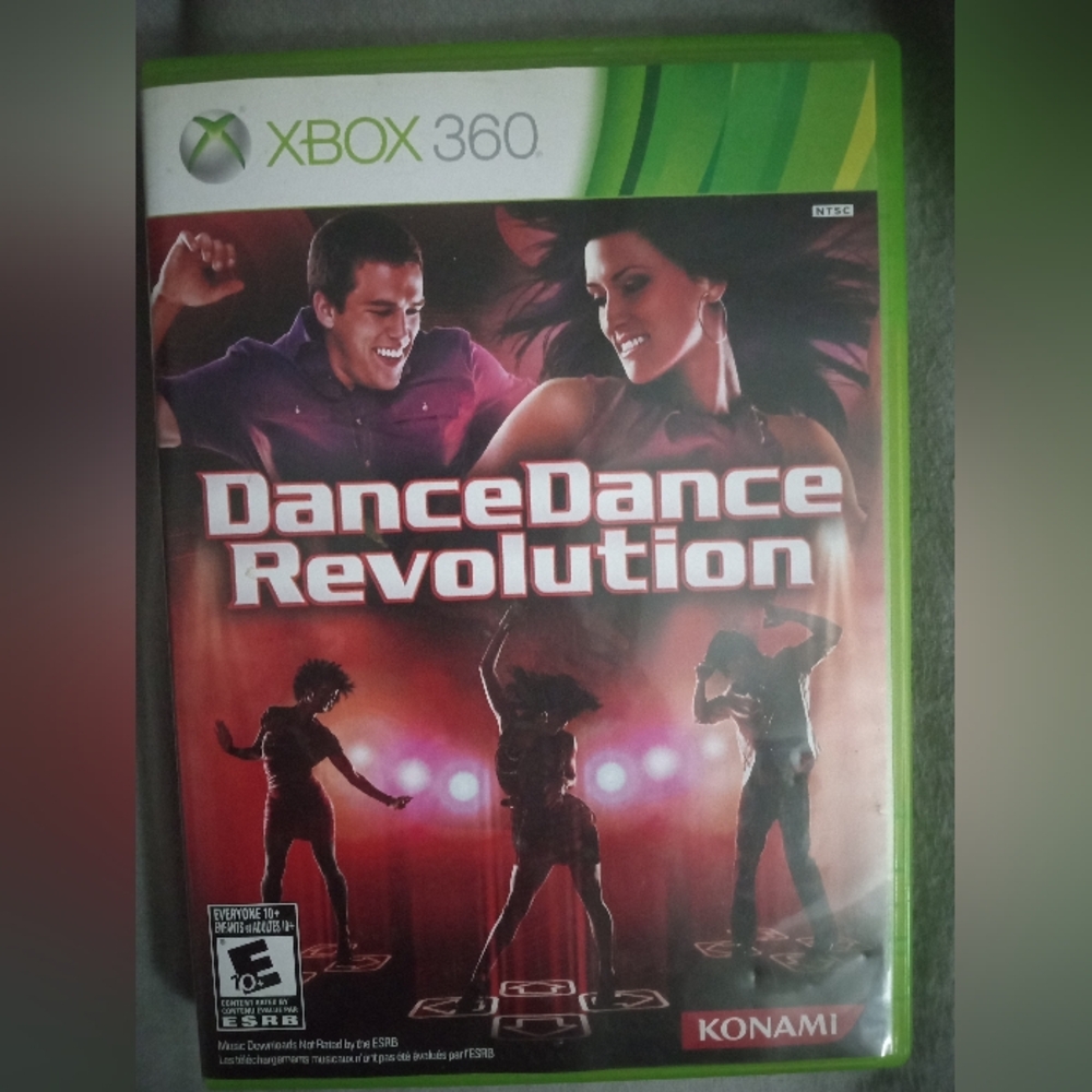 Dance Dance Revolution for XBOX 360 Video Game Disc Case and Manual